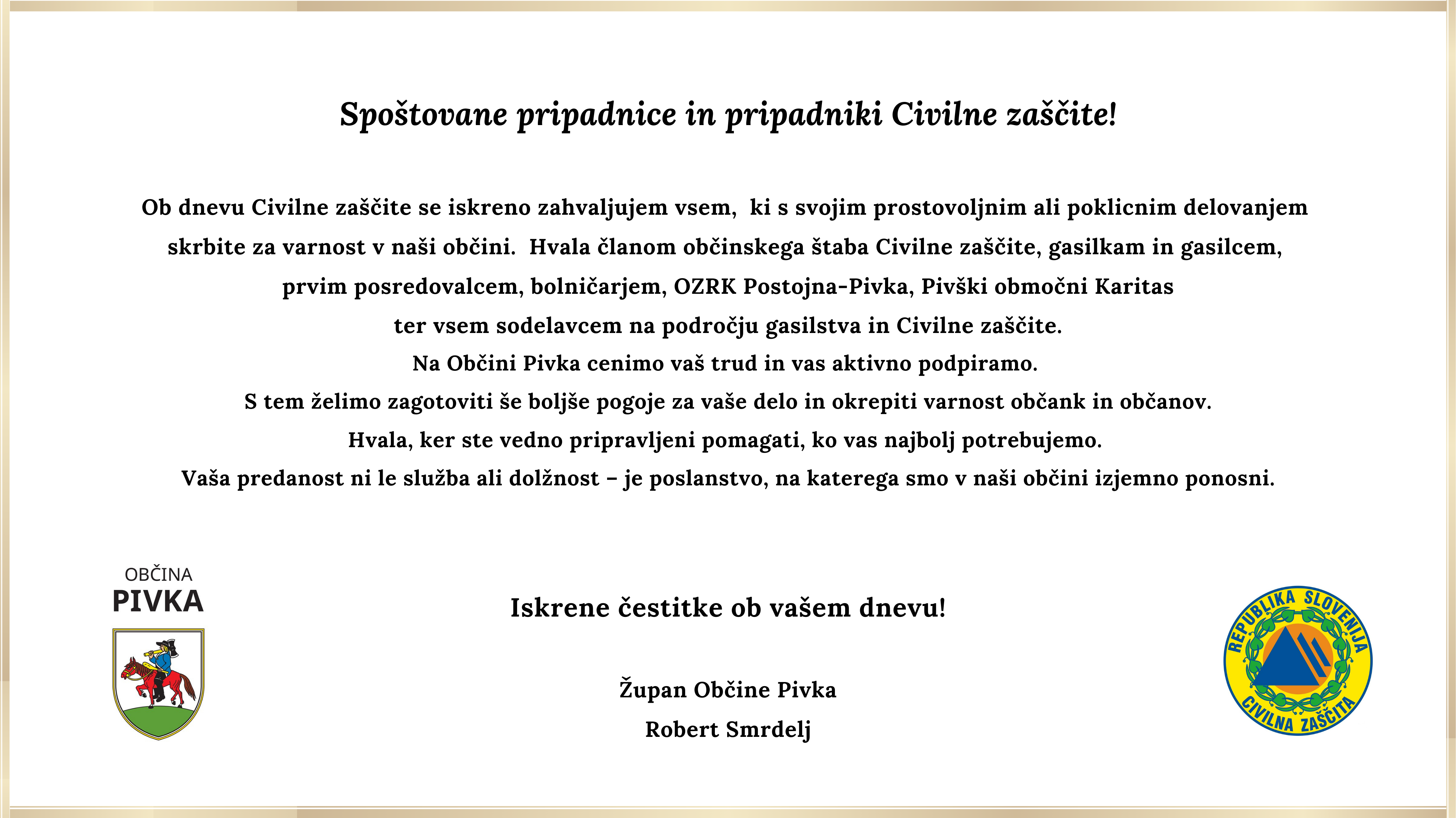 dan CZ voščilo
